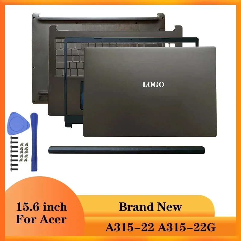 

Новый чехол для ноутбука Acer Aspire 3 A315-22 A315-22G, задняя крышка с ЖК-дисплеем для ноутбука/передняя панель/крышка на петлях/подставка для рук/нижняя часть корпуса