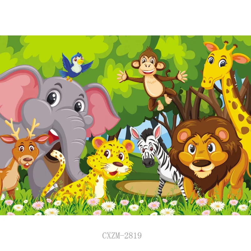 Cartoons Children Birthday Photography Backdrops Newborn Baby Portrait Photo Background Studio Photocalls Props   21519 HT-13