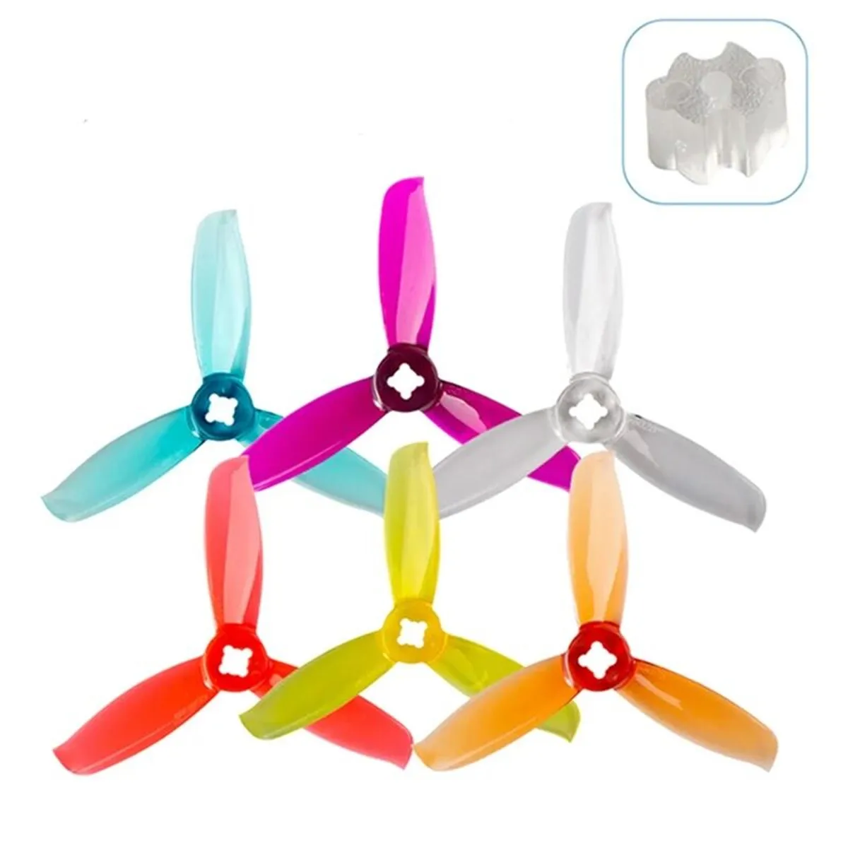 8pcs/4pairs Gemfan 3028 PC Propeller 3 inch Paddle CW CCW Props for FPV Drone Quadcopter Multicopter