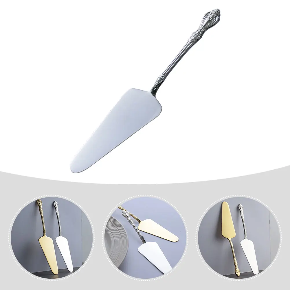 

Stainless Steel Pizza Spatula Cake Shovel Vintage Style Serrated Edge Easy Cleaning Home Kitchen Utensil Portable Cake