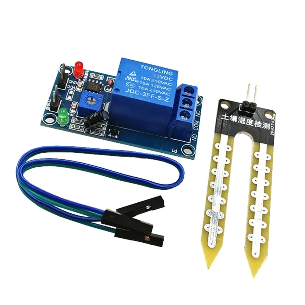 Automatic Irrigation Module DIY Kit Automatic Water Pumping Soil Moisture Sensor Relay Module 50cm Hose for Arduino