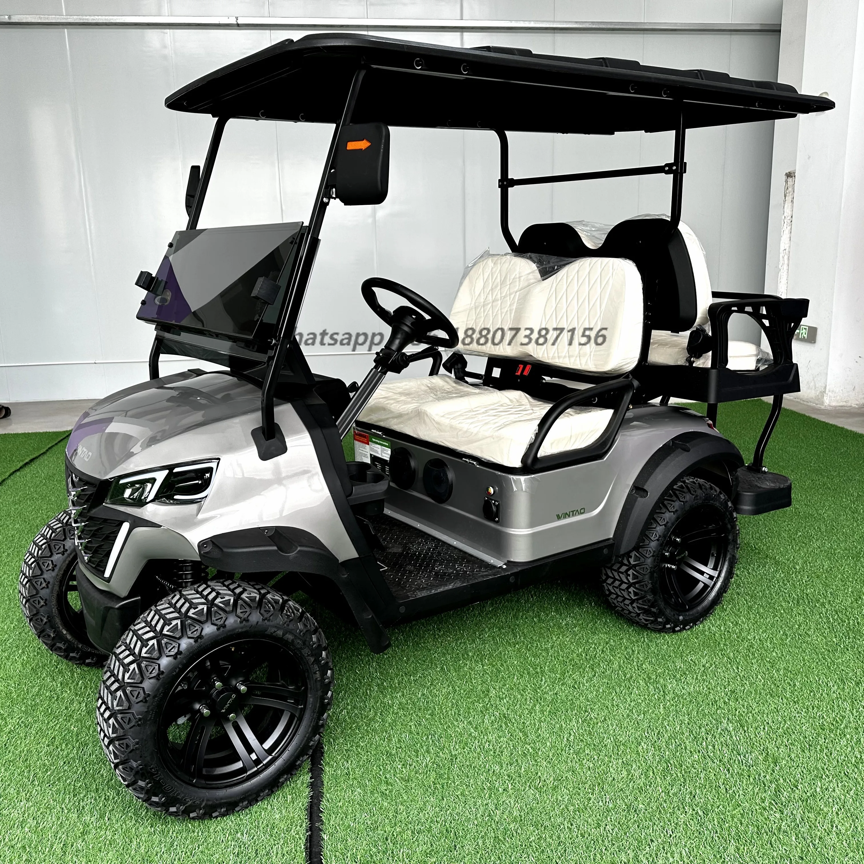 Chinese Factory 48V Lithium Ion Battery Club Car Golf Cart and Accessories 4 Wheel Drive Electric Golf Cart