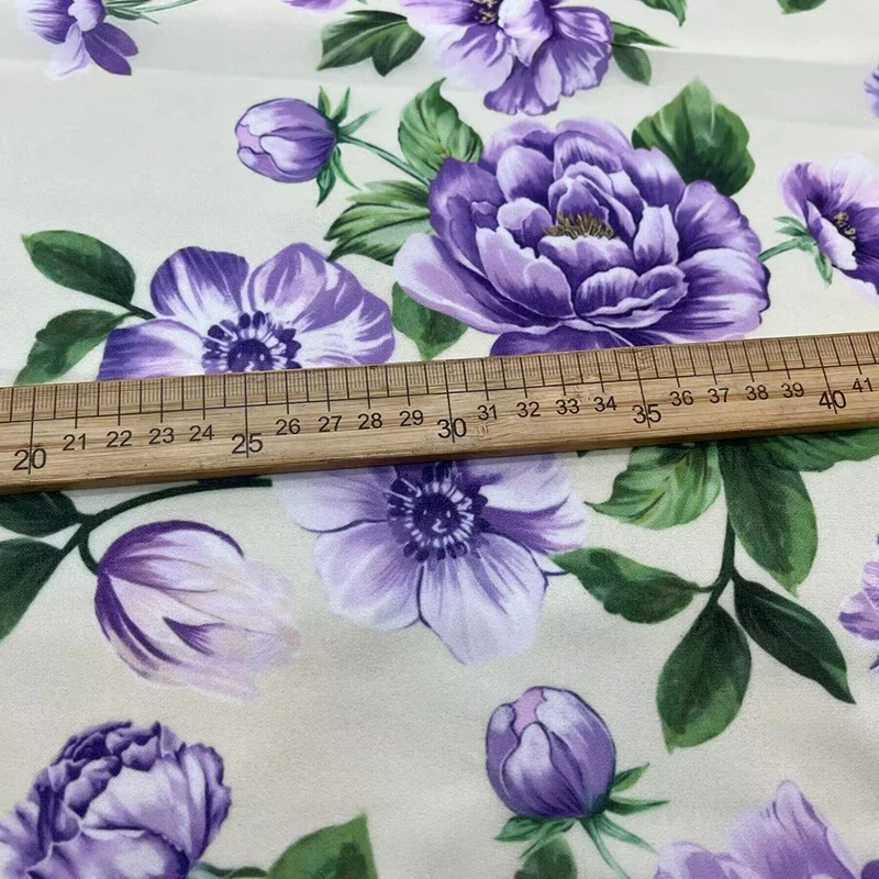 Chiffon Printed Fabric for Fashion Clothing for Crepe De Chine Fabric Cloth Diy Apparel Sewing Fabric Polyester Material