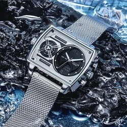 FEICE Genuine Men's watches Ark II Starship Concept Model Trend Large Dial Business Men's Quartz Watch Waterproof Free Shipping