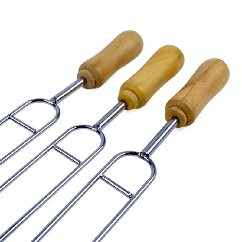 Anti-scald Roasting Fork Easy To Use Heat Resistant Anti-scald Popular Bbq Accessories Trend Lasting Summer Barbecue Fork