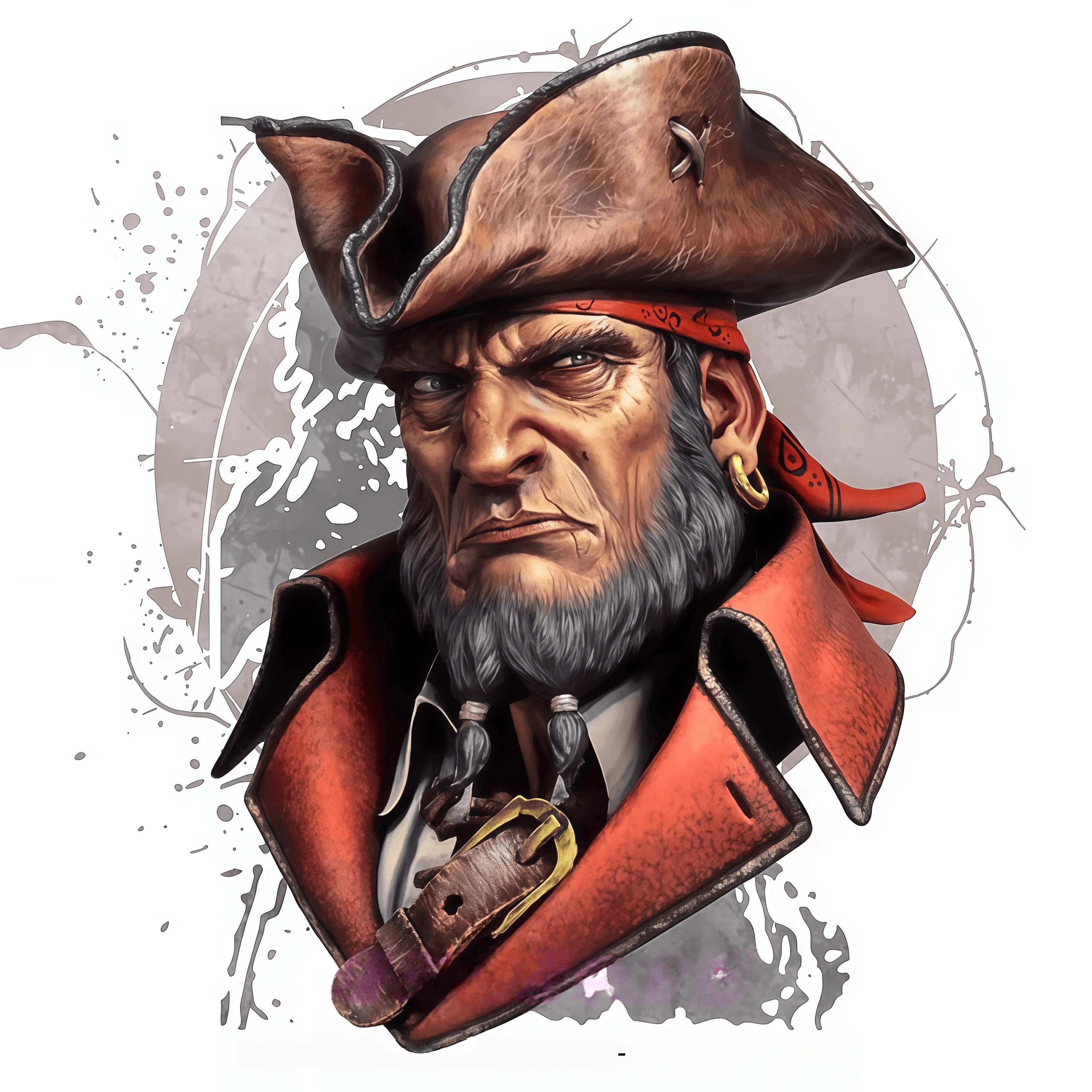 

Precision 1/12 Resin Model Kit GK, Resin Bust Captain, Unpainted