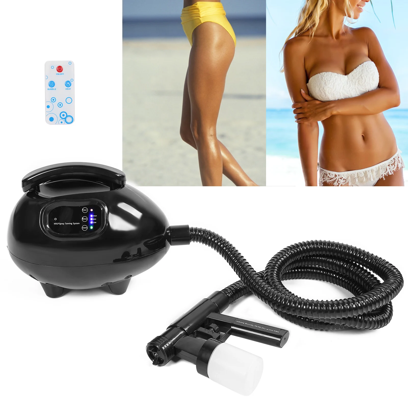 Professional Bronzer Tan Spray Machine Electric Sunless Body Tanner Airbrush Lotion Salon SPA Beauty Tanning Sprayer Air Brush