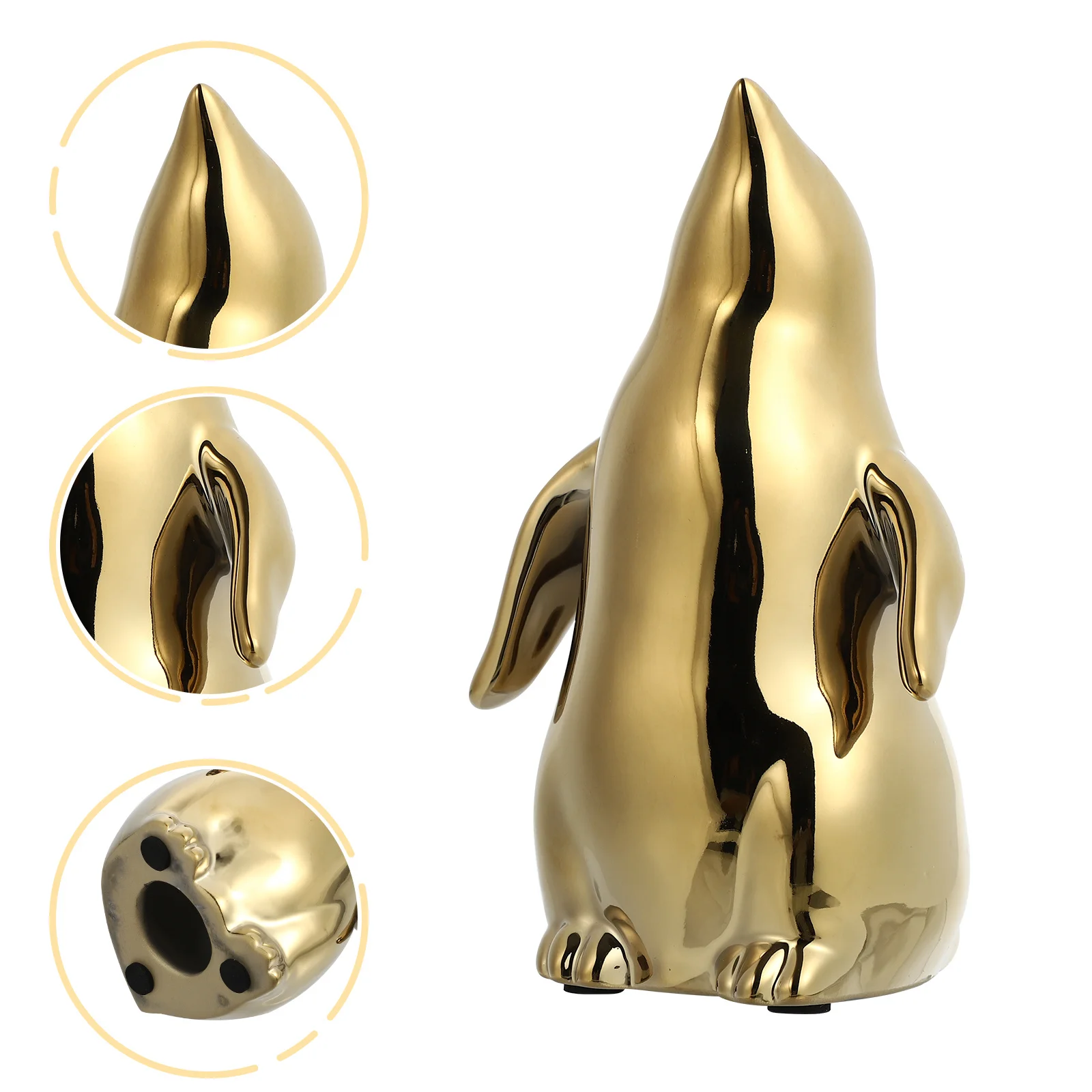 

1Pcs Ceramic Penguin Ornament Mini Desktop Adornment Home Decoration Artistic Craft Gift Office Table Decor Desktop Decor