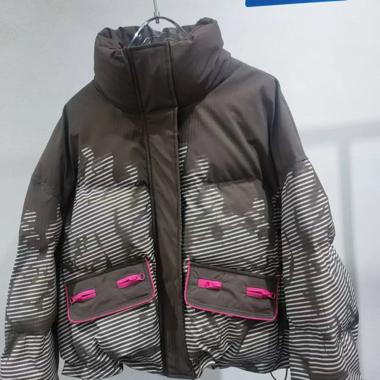 Women's Clothing Hooded Short Down Jacket White Duck Down Coat Winter New Thicken Warm Petite Korean Loose Bread Jacket