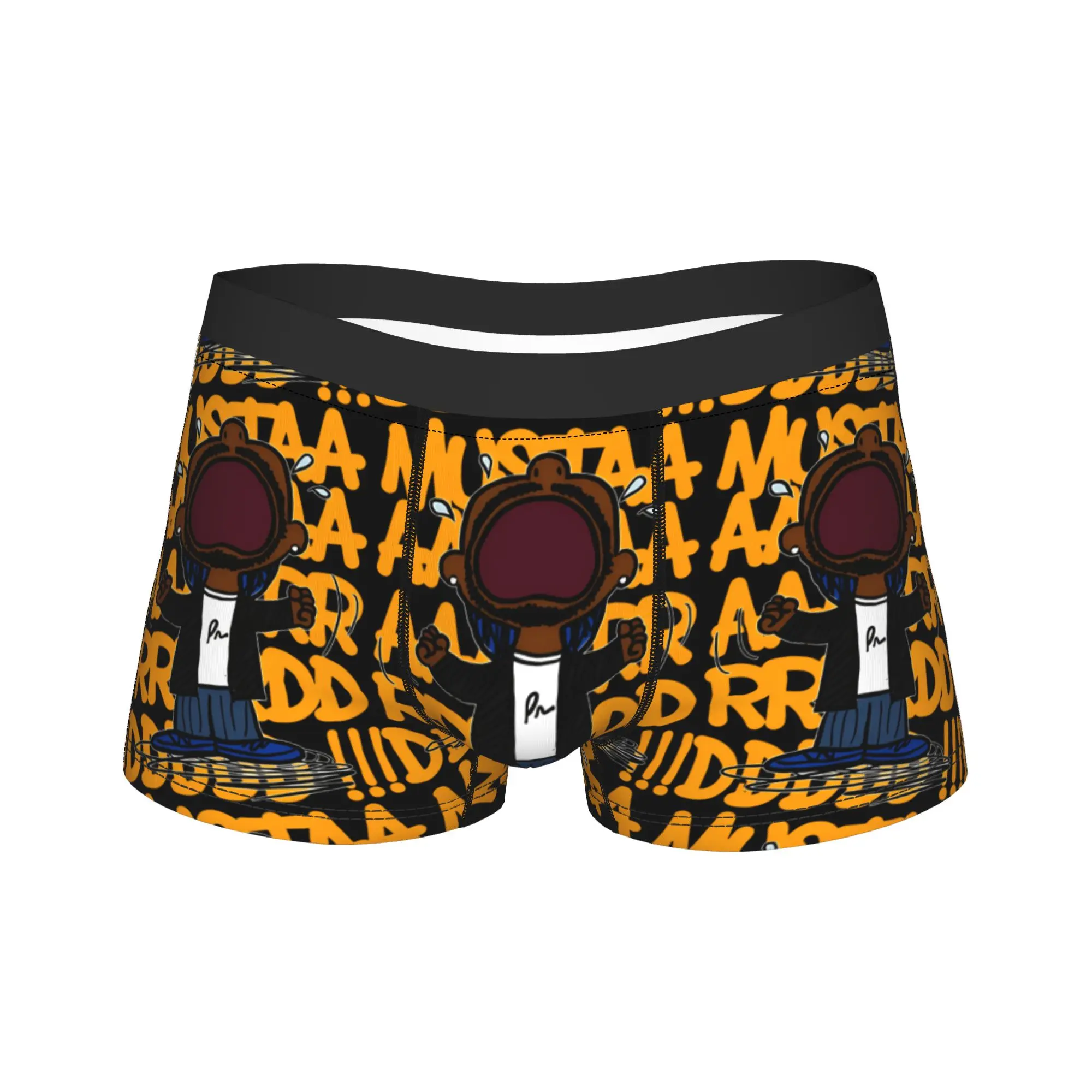 

Мужские трусы-боксеры с узором Kendrick Lamar Mustard, качественные мужские трусы, оригинальные трусы-боксеры, подарок на день рождения