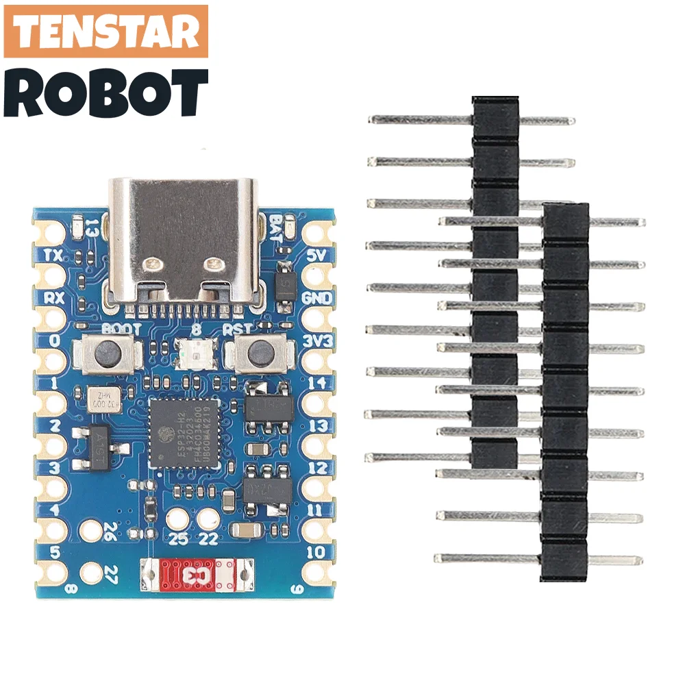 TENSTAR ROBOT ESP32-H2 SuperMini Development Board Bluetooth 5 Microcontroller Programming Learning Board Blue