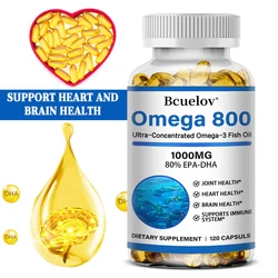 Fish Oil Supplement 1000 Mg Softgels Omega 3 with EPA & DHA Eye, Heart, Brain, Immune System Support