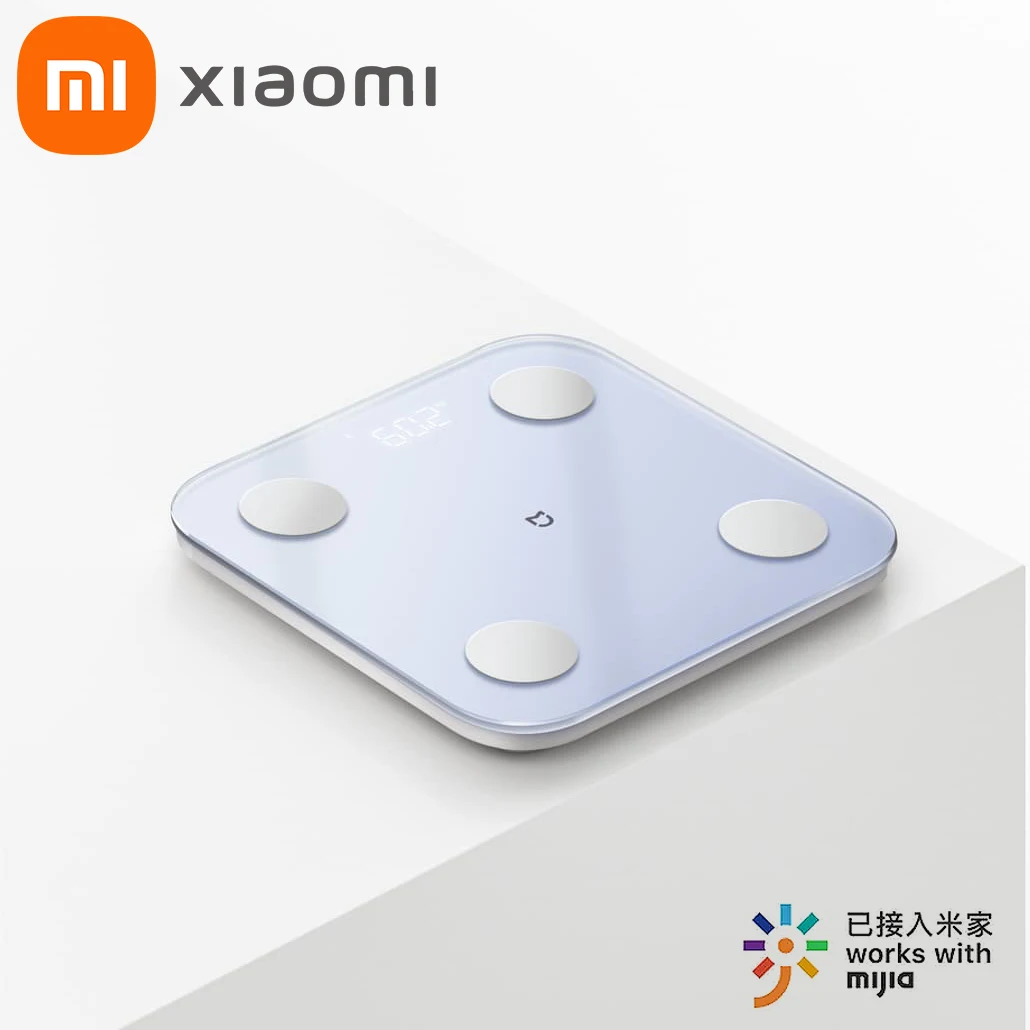 

Xiaomi Body Fat Smart Scale S400 Weight Bathroom Scale BMR Test Heart Rate LED Display Smart Home Dual Frequency Measurement NEW