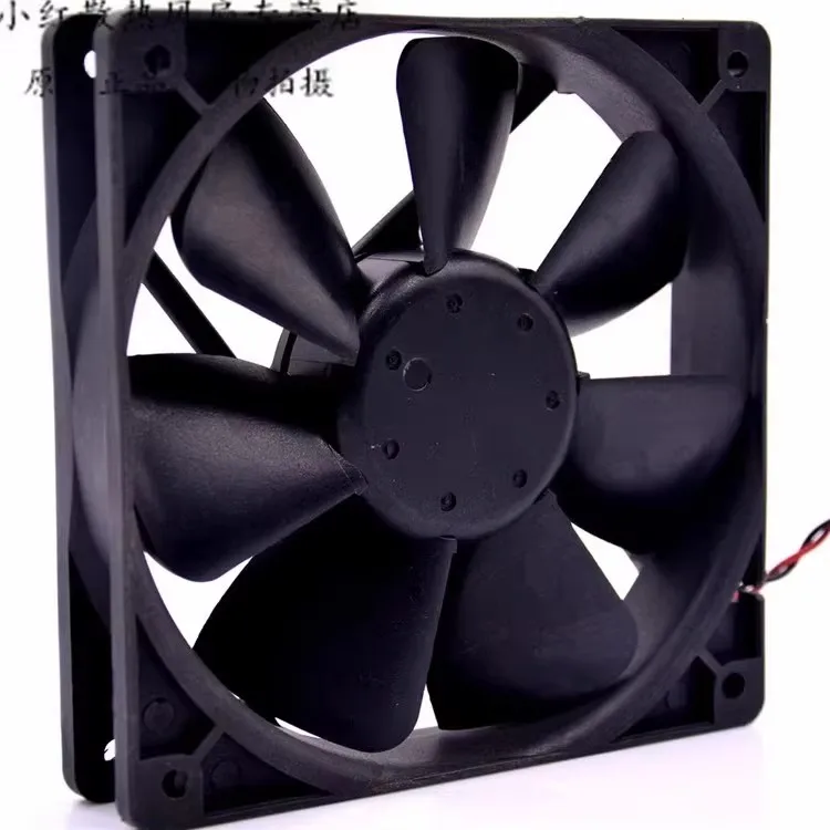 Original WFC1212B 120 * 120 * 25MM 12V 0.44A 12CM Silent Temperature Control with Resistance Power Supply Case Cooling Fan
