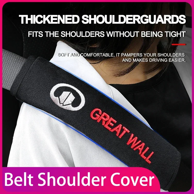 

Car Seat Belt Cover styled Cotton Safety Shoulder Protector For Great Wall Hover H3 H5 M4 Poer Pao Voleex C30 Wingle ccessories