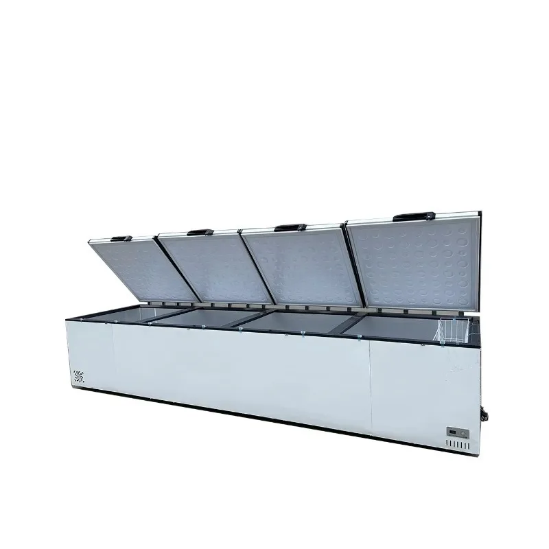 Global Supply, Large Capacity Four Door Commercial Top Open Low Temperature Horizontal Freezer Wholesale (custom LOGO)