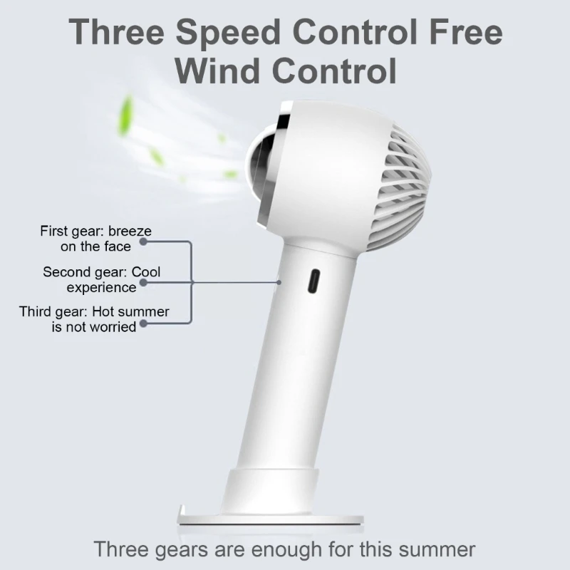 Mini Fan Small Travel Fan Rechargable Cooling Tool Lightweight Fan Dropship
