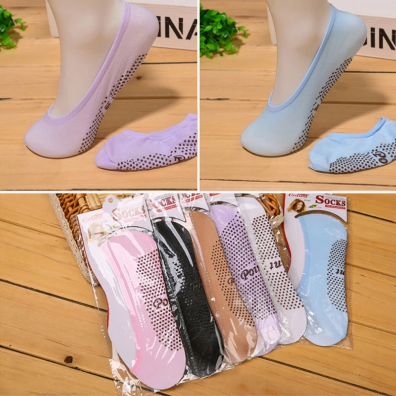 Warm Girl Women's Socks Ankle Low Female Invisible Non-Slip Boat Socks