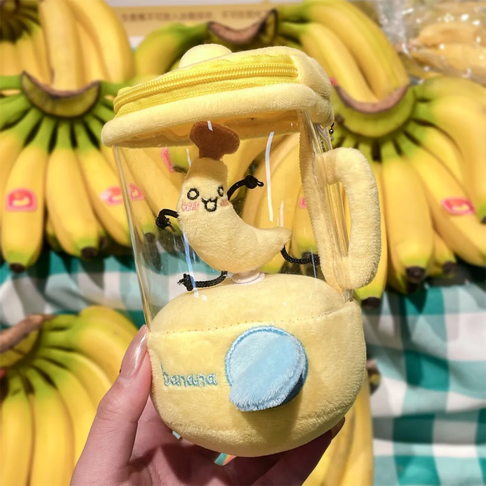 Funny Cartoon Fruit Juicer Drawstring Rotating Watermelon/Orange/Banana Bag Pendants Blender Children's Gifts