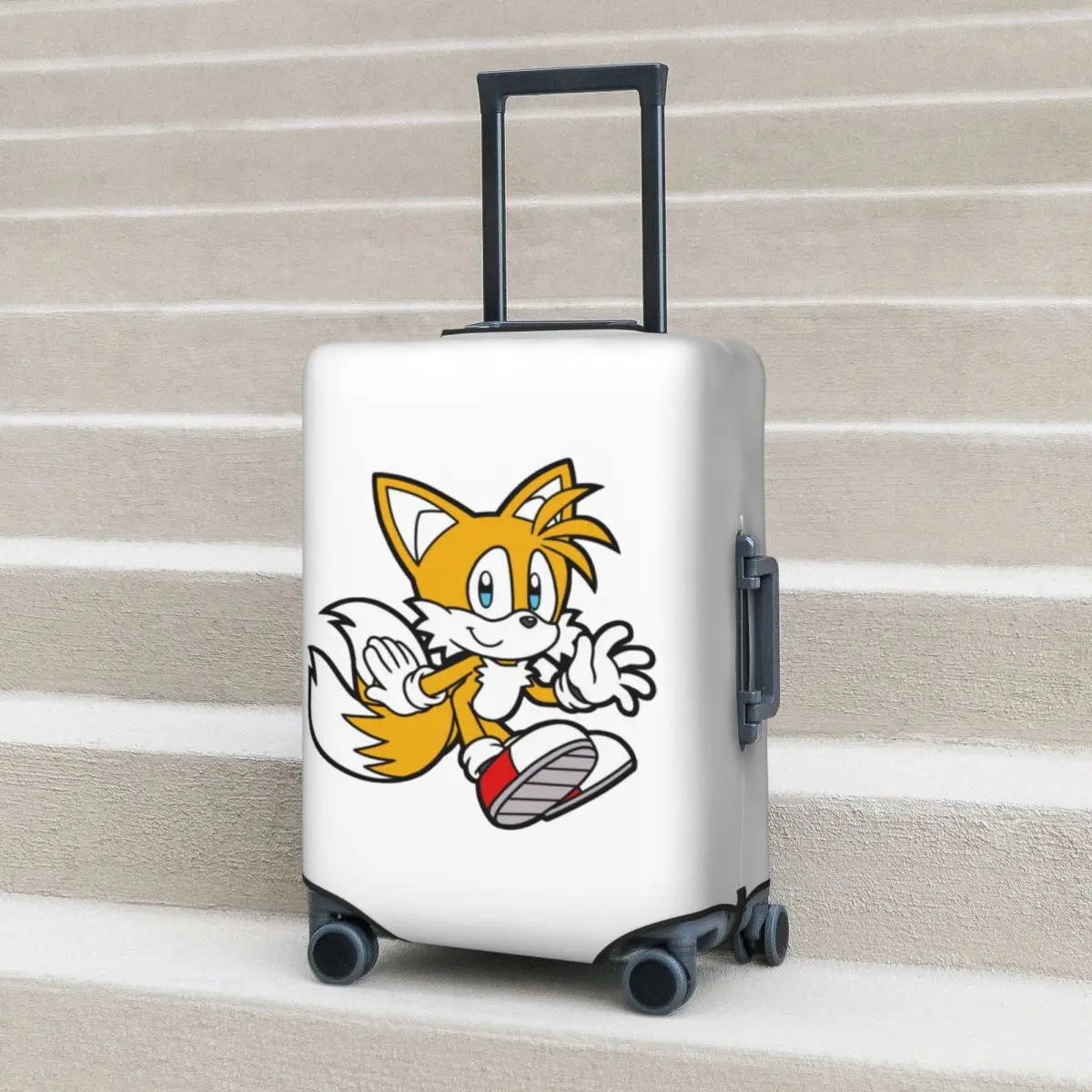 

Miles Tails Prower Suitcase Cover Protection Elastic Trip Luggage Protector Covers for 18-32 Inch