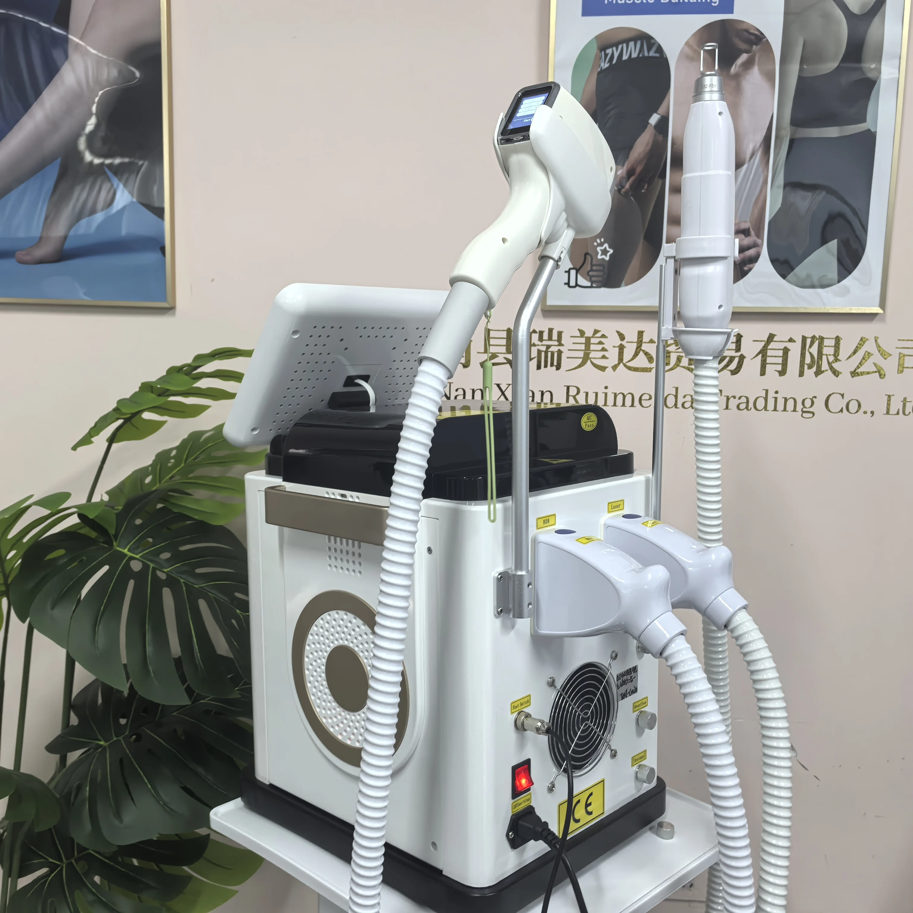 4Wavelength Diode Lase 5000W 2in1 Hair Removal Machin Picosecond Lase Tattoo Washing Machine Ice Cooling Painless Permanent Hair