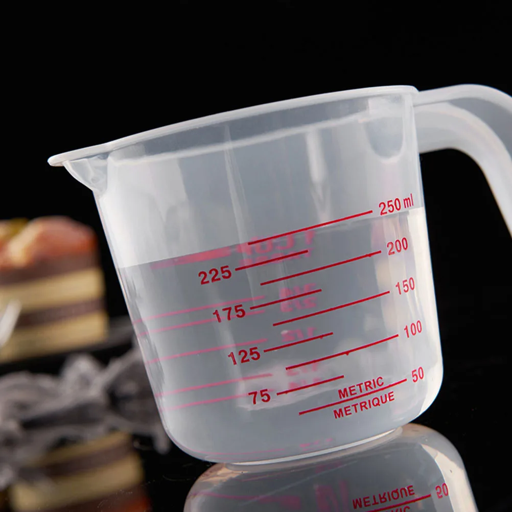 

3 pcs Measuring Cup Set Compact Baking Measure Cup Transparent Graduated Liquid Measure Glass For Milk Oil Kitchen Tool