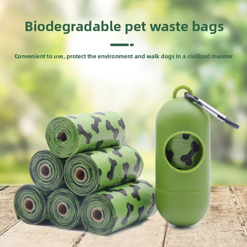 

Creative Dog Poop Bag Biodegradable Extra Thick Strong Dog Waste Bags with Dispenser Outdoor Pet Garbage Bag Pet Accessories