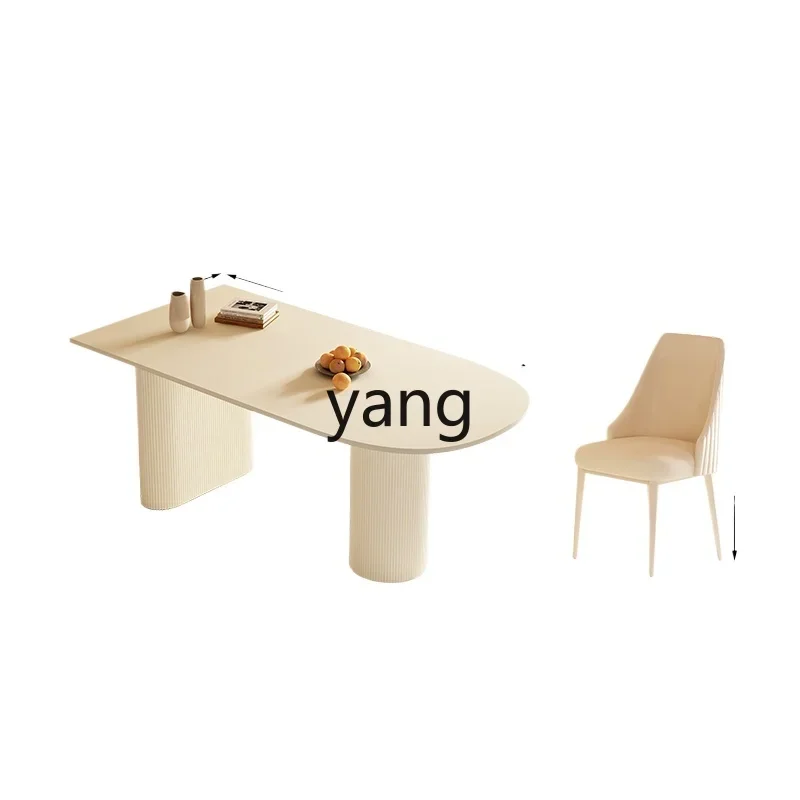 

Lmm modern simple household small apartment island integrated light luxury marble tables and chairs