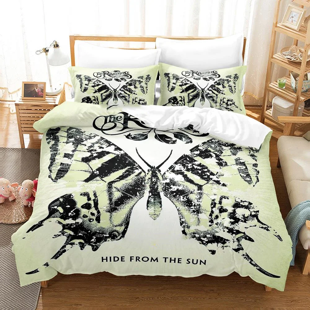 Popular The Rasmus Bedding Set Single Twin Full Queen King Size Duvetcover Adult Boys Bedroom Anime Bed Sheet Set