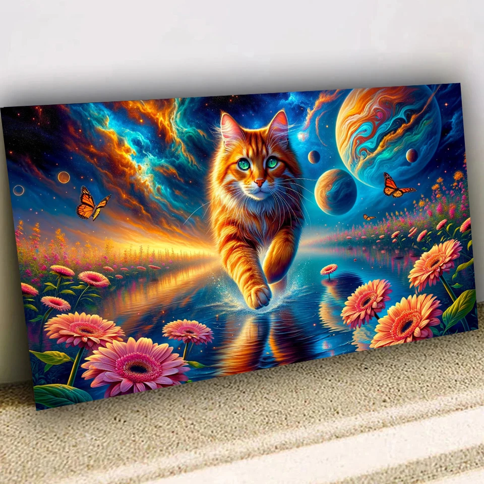 Moonlit Fantasy World Cat Diam - Resin Art World 评论和价格