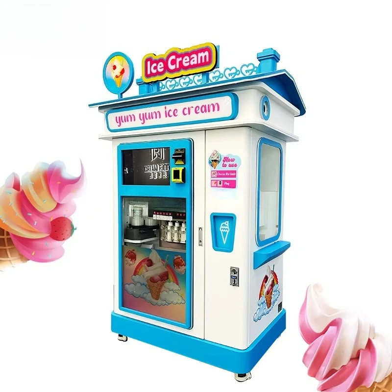 FOODLINE Space Saving Ice Cream Vending Machine Transparent Display Window Constant Low Temp Storage Cabinet