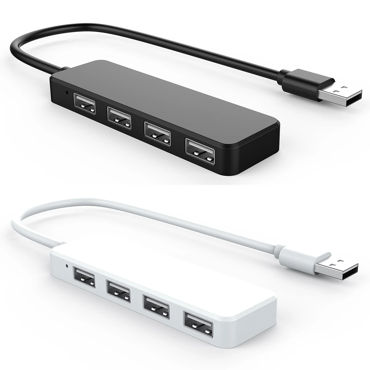 Qy-Ultra Slim USB Hub USB 2.0 de 4 puertos