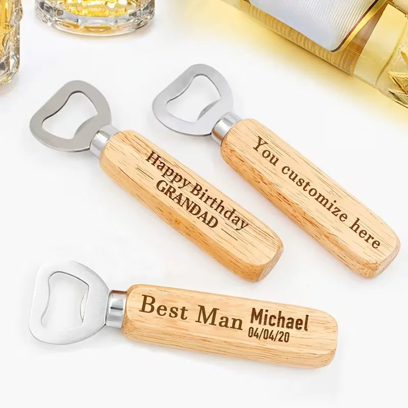 Personalised Engraved Bottle Opener, Engraved Beer Opener, Suitable as a Gift for Boyfriend, Girlfriend, Parents, Friends image 3