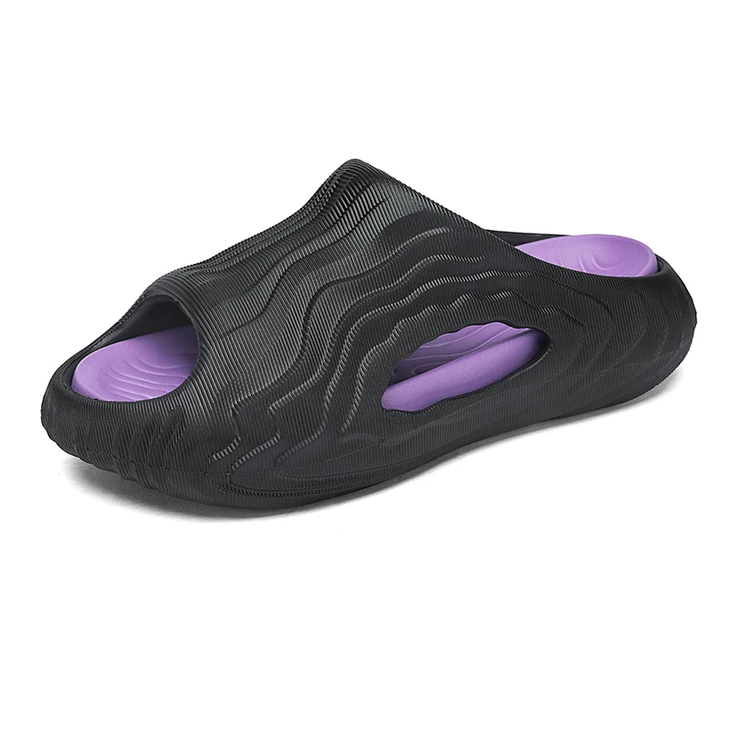 

Мужские тапочки, летние нескользящие повседневные сандалии, пляжные тапочки, удобная садовая обувь на мягкой подошве из ЭВА, мужские сандалии