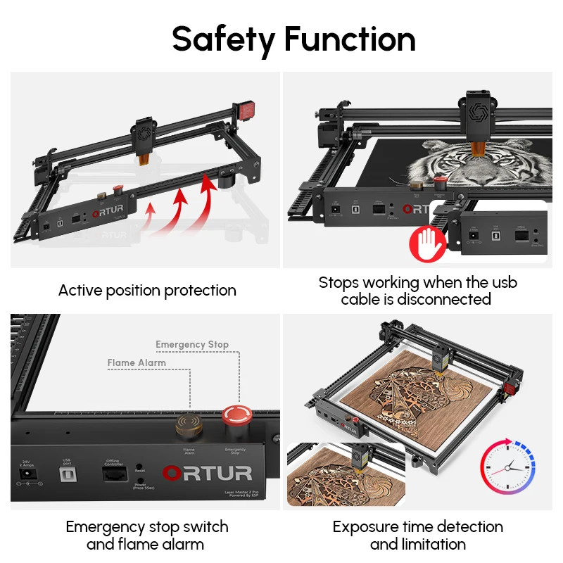 Ortur Laser Master 2 ProS2 10W Laser Engraving Cutting Machine Diy Tools CNC Powerful Woodworking Engraver Cutter Table Printer