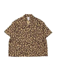 Japanese Men and Women Casual Hawaiian Leopard Print Short Sleeved Cardigan Shirt Visvim 23ss