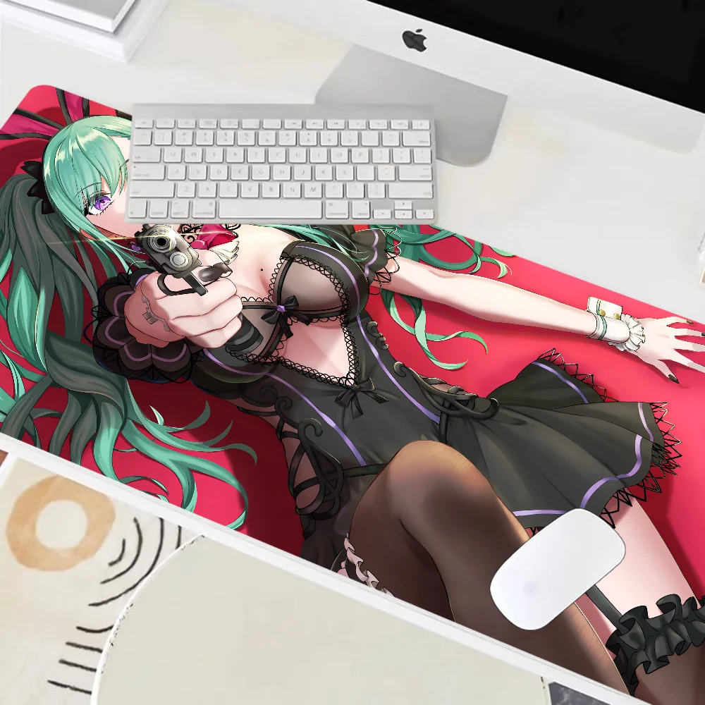 Anime Girl VTuber VSPO Mousepad Large Keyboard Desk Mat Gaming Mouse Pad LockEdge Non-slip Mat