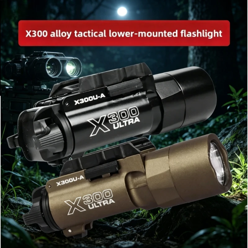 

2026 Alloy X300U X300 Ultra X300U-A Style Flashlight 500 Lumens Strobe Light Portable Outdoor Torch for Model Parts Accessories