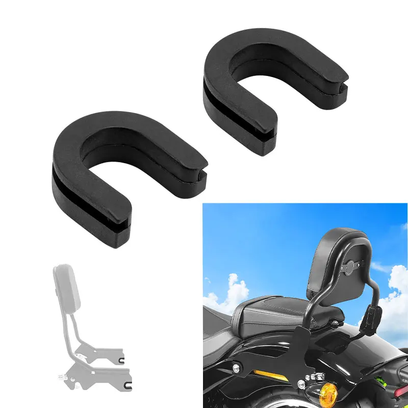 Motorcycle Luggage Rack Sissy Bar Backrest Side Mounting Bracket Grommet For Harley Softail Slim Street Bob Deluxe Universal