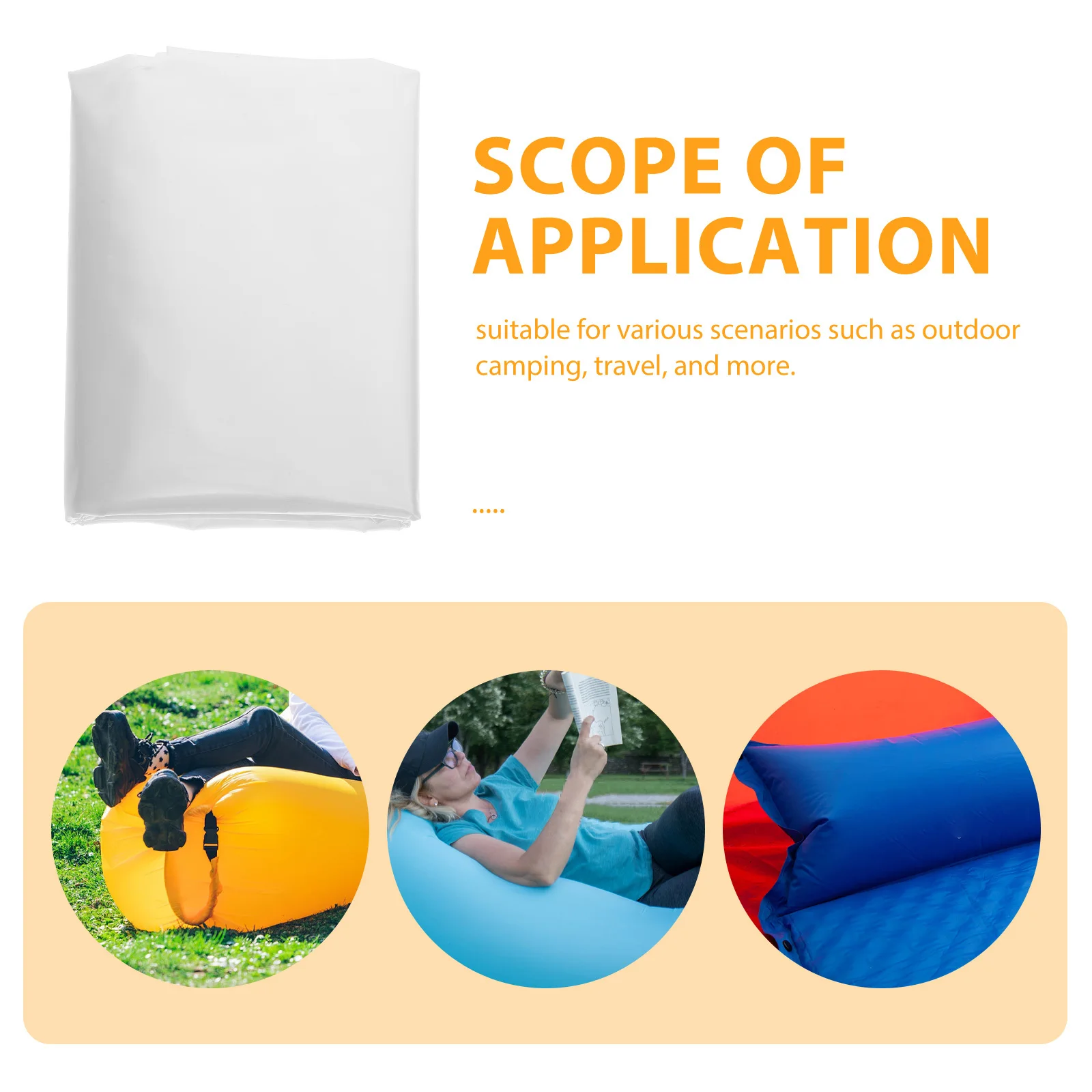 ที่นอนเป่าลมสำหรับตั้งแคมป์กลางแจ้ง แบบพกพา น้ำหนักเบา สำหรับการเดินป่า แบกเป้ ท่องเที่ยว แคมป์ปิ้ง