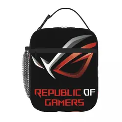 New 2Asus Republic Of Gamers Logo Rog Lunch Tote Lunch Boxes Lunch Box Kids Thermal Cooler Bag