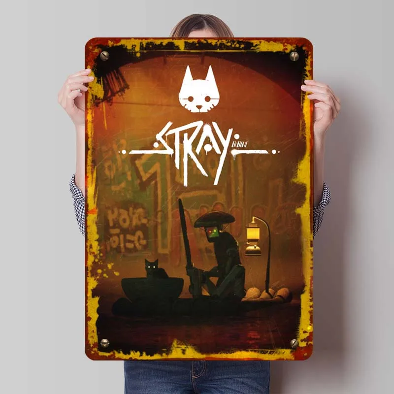 S-Stray Metal Signs Classic Game Posters House Decor Accessories for Home Decor Gaming Room Decoration Wall Art Mural Dekoration