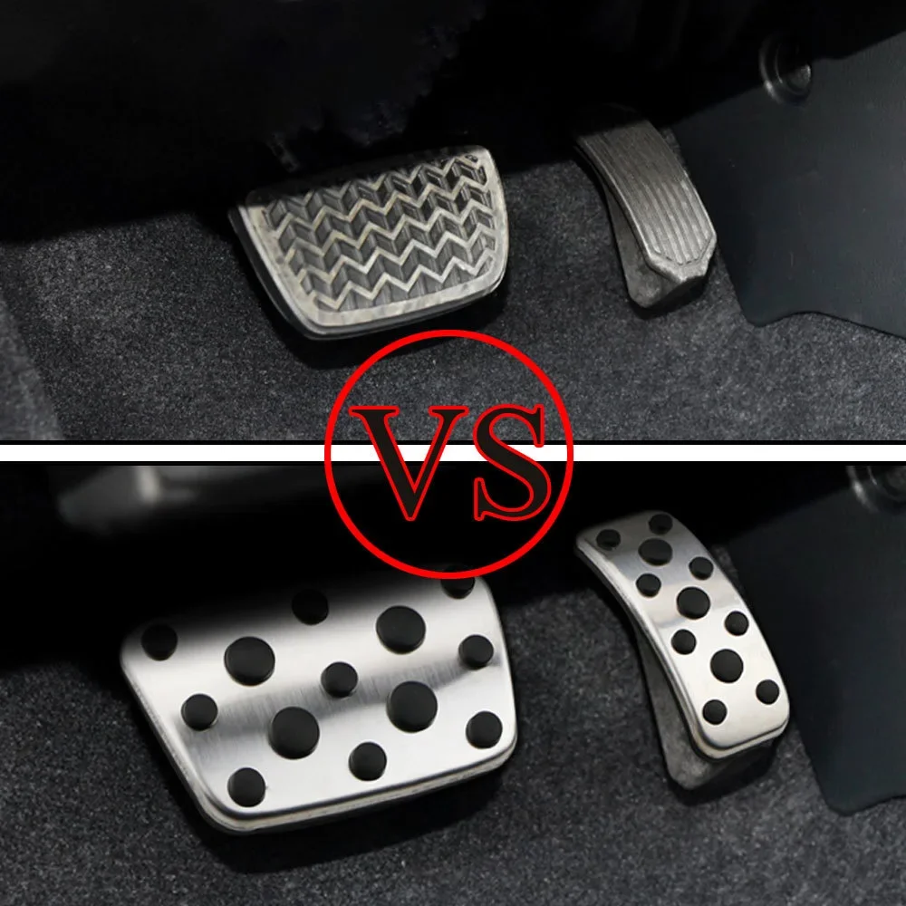 For Toyota Fortuner SW4 2023~2015 2020 2022 Accessories Car Pedals Fuel Gas Brake Footrest Stainless Steel Non-slip Pedal Cover