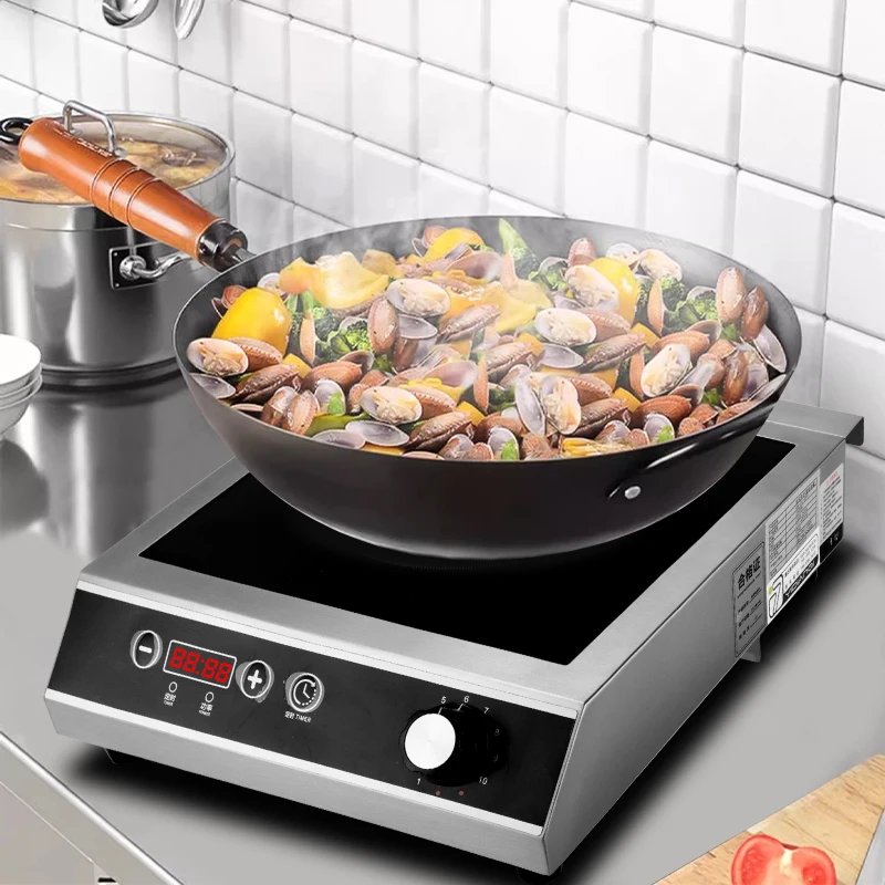 

Moseener Ultra Slim Commercial Induction Cooker Touch Control Electric Stove Ceramic Panel Portable For Outdoor Fry Applications