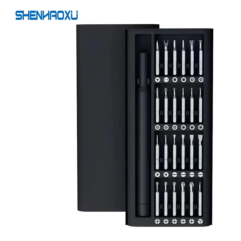 SHENHAOXU Precision Screwdriver Set 25 in 1 Mini  Precision Magnetic Bits Repair Tool Kit for for iPhone Macbook iPad Glasses