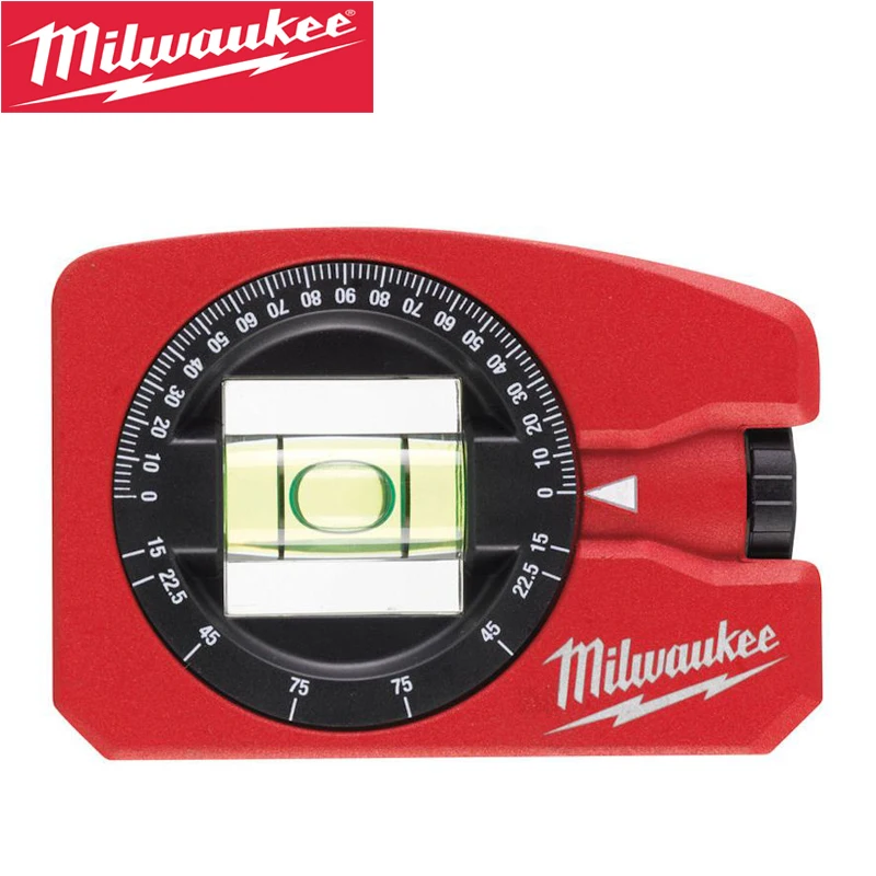 Milwaukee 4932459597 POCKET LEVEL With Angle Engraving Portable Repeatable Use Adjustable Manual Measuring Tools