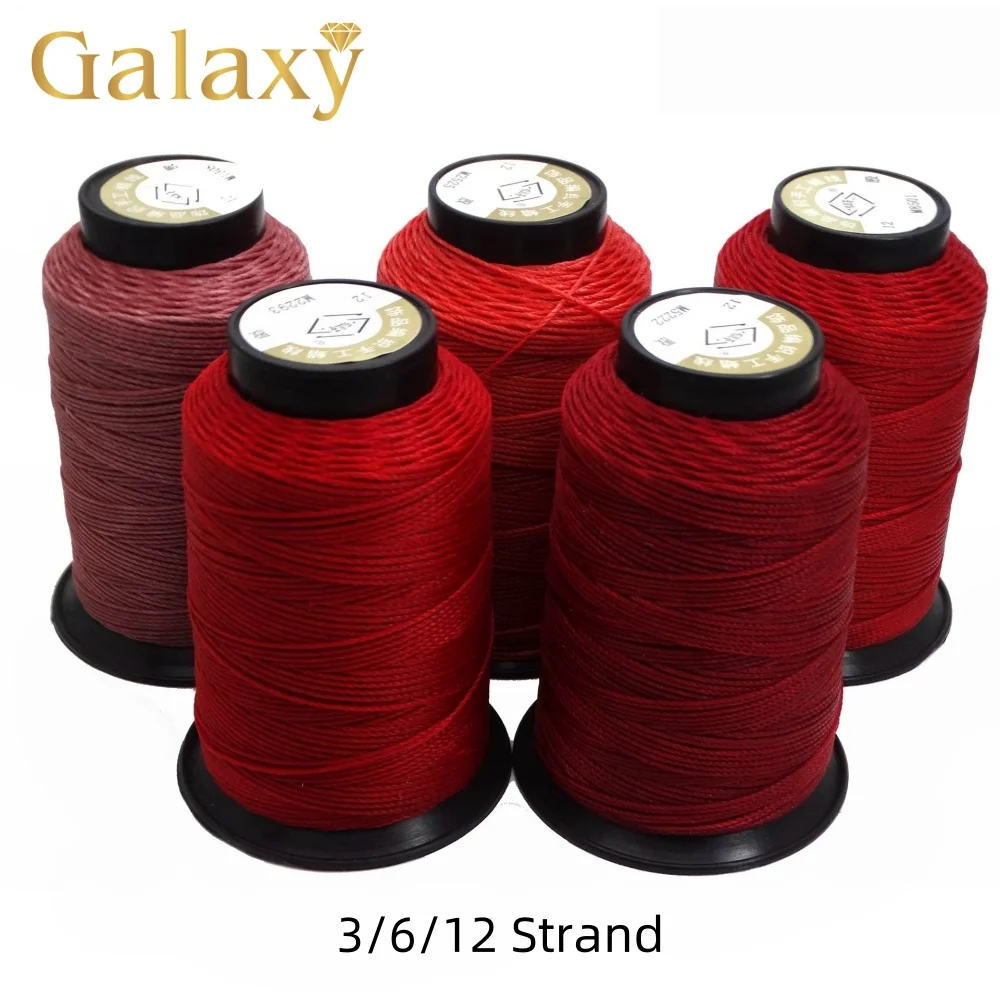 

1000m/Roll 0.2/0.4/0.8mm Waxed Thread for Hand Made Decoration Jewelry Bracelet Necklace Rope Polyester Cord String Sew Thread