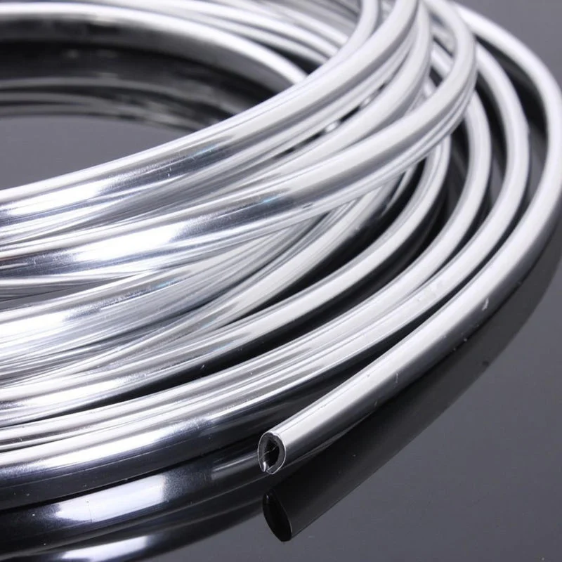 2M Car Styling Car Decorative Strip U-Shaped Interior Mouldings Decorative Filler (Silver) car styling accessories