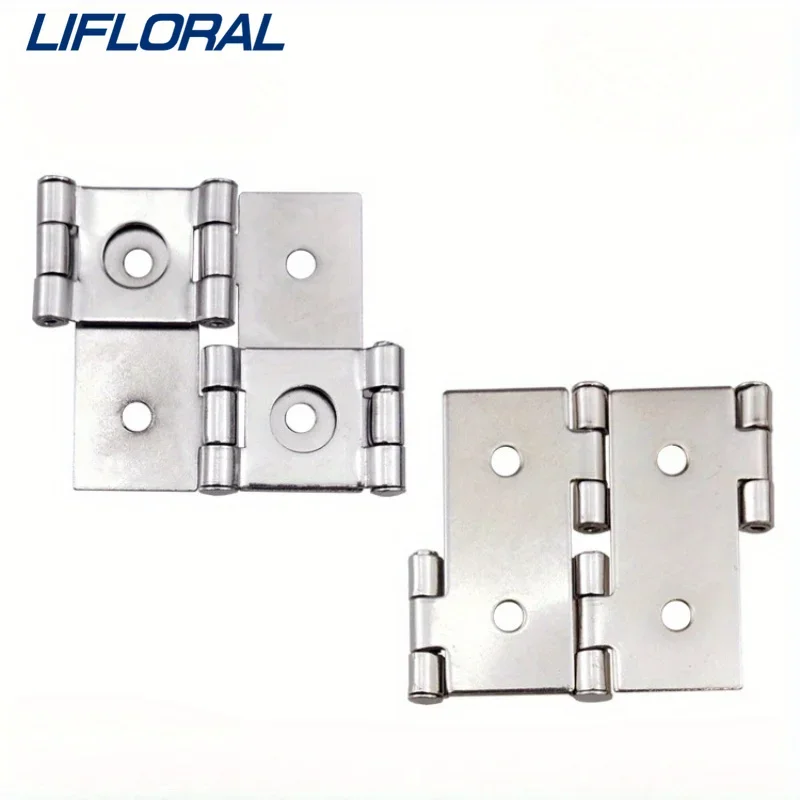 10pcs 360 degree Screen Hinge Antique Furniture Silk Box Hinges Retro Jewelry Retro Style Double Acting Folding Screen Hinge