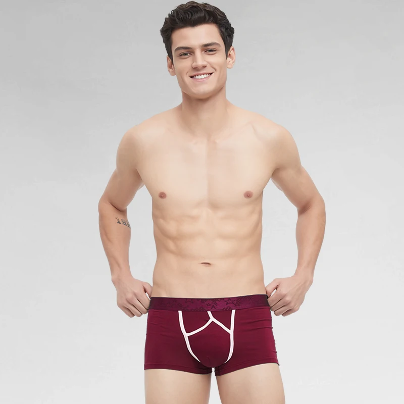 

5 шт., нижнее белье с разделением шнура с пулей, мужское нижнее белье с четырьмя углами, сексуальные плоские угловые брюки с варикозным расширением